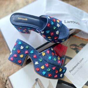 Anthropologie x Larroudé Miso Platform Sandal